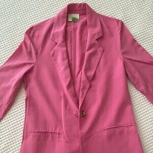 Dixie Pink Linen Blazer- Italian